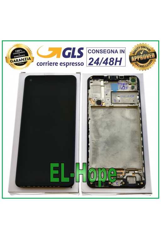 DISPLAY + FRAME ORIGINALE SAMSUNG A21S SM-A217F DS TOUCH SCREEN NERO GH82-22988A