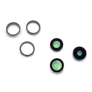VETRO CAM POSTERIORE PER IPHONE 14 PRO MAX CON FRAME VIOLA