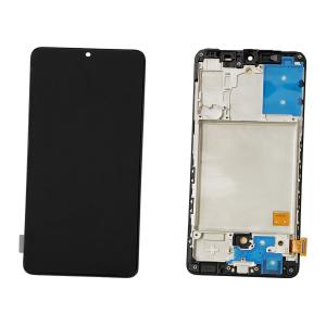 DISPLAY LCD PER SAMSUNG A415F A41 NERO CON FRAME (INCELL)