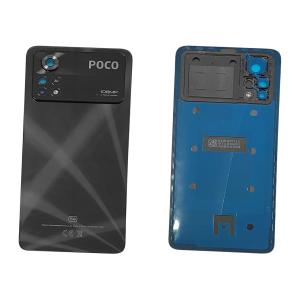 BACK COVER PER XIAOMI POCO X4 PRO 5G NERO CON VETRO CAM 5600050K6P00