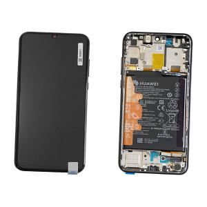 DISPLAY LCD PER HUAWEI P SMART S / Y8P NERO CON FRAME 02353PNT