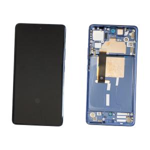 DISPLAY LCD PER MOTOROLA XT2243 MOTO EDGE 30 FUSION BLU CON FRAME 5D68C21538 5D68C21190