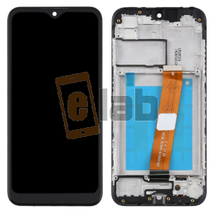 SM-A015 - A01 NERO LCD DISPLAY CON FRAME SAMSUNG SERVICE PACK ORIGINALE