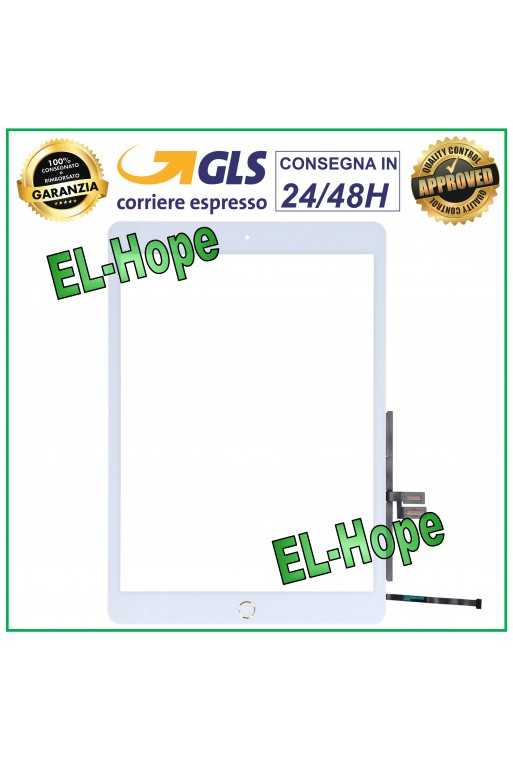TOUCH SCREEN PER APPLE IPAD 2019 7th GEN. A2197 A2198 A2200 VETRO BIANCO