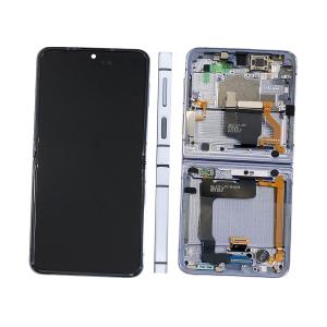DISPLAY LCD PER SAMSUNG F721B Z FLIP 4 5G BLU CON FRAME GH82-29440D GH82-29441D GH82-30238D GH82-30239D - SERVICE PACK