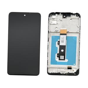 DISPLAY LCD PER MOTOROLA XT2227 MOTO E32 NERO CON FRAME