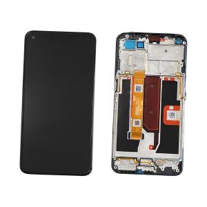 DISPLAY LCD PER OPPO A54 5G CPH2195 / A74 5G CPH2197 CPH2263 NERO CON FRAME 4906219 - SERVICE PACK