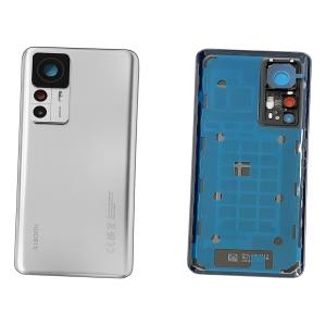 BACK COVER PER XIAOMI 12T PRO SILVER CON VETRO CAM 560008L12U00