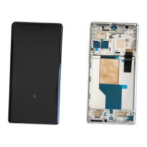 DISPLAY LCD PER MOTOROLA XT2241 MOTO EDGE 30 ULTRA BIANCO CON FRAME 5D68C21261 5D68C21453