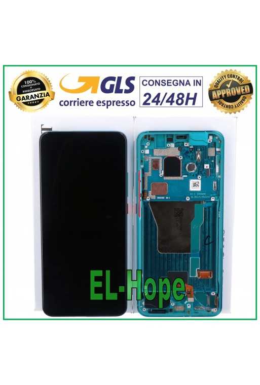 DISPLAY LCD ORIGINALE FRAME XIAOMI POCO F2 PRO M2004J11G TOUCH VETRO GREEN VERDE