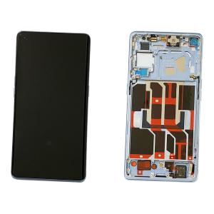 DISPLAY LCD PER OPPO RENO6 PRO 5G CPH2247 / RENO6 PRO PLUS 5G PENM00 ARTIC BLUE CON FRAME 4907527 - SERVICE PACK
