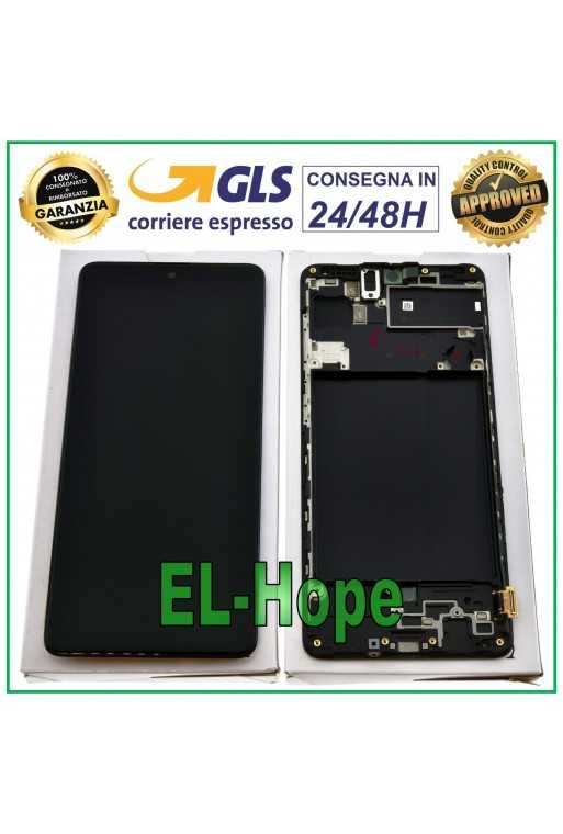 DISPLAY ORIGINALE RENEWED SAMSUNG A71 SM-A715F TOUCH SCREEN FRAME GH82-22152A
