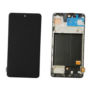 DISPLAY LCD PER SAMSUNG A515F A51 NERO CON FRAME (INCELL)