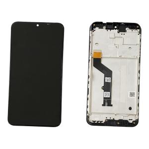 DISPLAY LCD PER MOTOROLA XT2081 MOTO E7 PLUS NERO CON FRAME