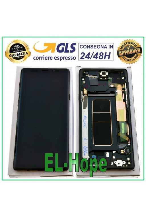DISPLAY ORIGINALE RENEWED SAMSUNG NOTE 9 SM-N960 TOUCH SCREEN NERO GH97-22269A