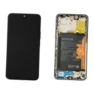 DISPLAY LCD PER HONOR X8A / 90 LITE NERO CON FRAME + BATTERIA 0235AEUH SERVICE PACK