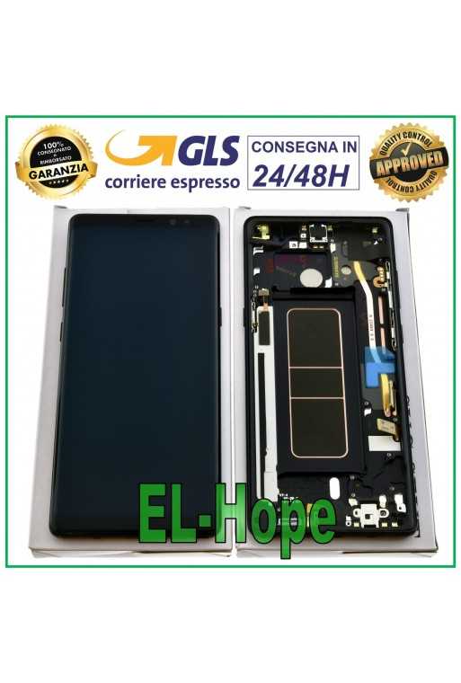 DISPLAY ORIGINALE SAMSUNG NOTE 8 SM-N950 SM-N950F TOUCH SCREEN NERO GH97-21065A