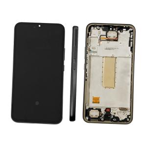 DISPLAY LCD PER SAMSUNG A346B A34 NERO CON FRAME GH82-31200A GH82-31201A SERVICE PACK