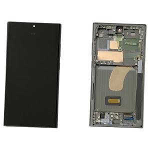 DISPLAY LCD PER SAMSUNG S918B S23 ULTRA 5G VERDE CON FRAME GH82-30465C GH82-30466C - SERVICE PACK