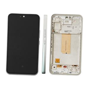 DISPLAY LCD PER SAMSUNG A546B A54 5G BIANCO CON FRAME GH82-31231B GH82-31232B GH82-31233B SERVICE PACK
