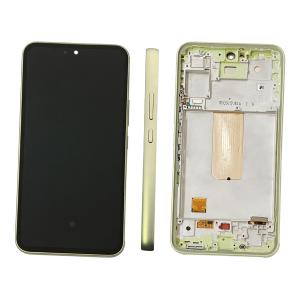 DISPLAY LCD PER SAMSUNG A546B A54 5G VERDE / LIME CON FRAME GH82-31231C GH82-31232C GH82-31233C - SERVICE PACK