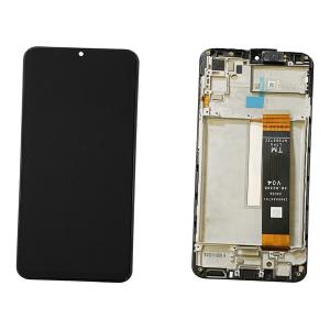 DISPLAY LCD PER SAMSUNG M336B M33 NERO CON FRAME GH82-28669A GH82-28492A (FLAT SM-M236B V04 TM LTPS)