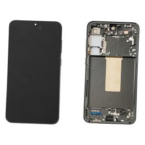 DISPLAY LCD PER SAMSUNG S916B S23 PLUS NERO / PHANTOM BLACK CON FRAME GH82-30476A GH82-30477A SERVICE PACK