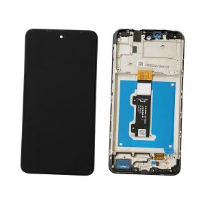 DISPLAY LCD PER MOTOROLA XT2158 MOTO E30 / XT2159 MOTO E40 NERO CON FRAME