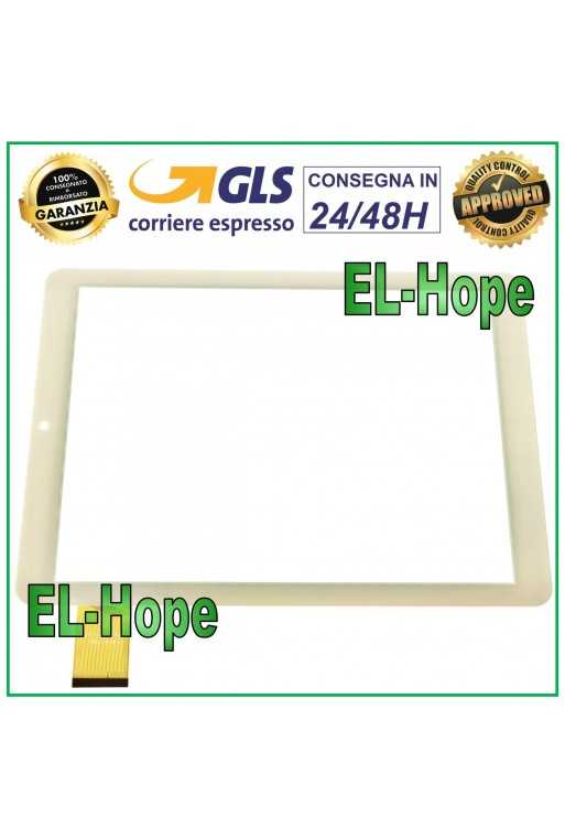 TOUCH SCREEN VETRO TABLET MAJESTIC TAB-497 3G DIGITIZER 9,7&amp;quot; ORIGINALE BIANCO
