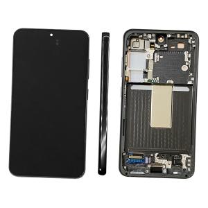 DISPLAY LCD PER SAMSUNG S911B S23 NERO / PHANTOM BLACK CON FRAME GH82-30480A GH82-30481A - SERVICE PACK