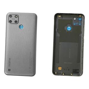 BACK COVER PER REALME C25Y RMX3265 RMX3269 GRIGIO CON VETRO CAM 4909038 - SERVICE PACK