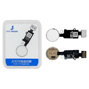 FLAT HOME JCID PER IPHONE 7/8 &amp; 7 PLUS 8 PLUS BIANCO/SILVER (6a Gen. 3D Edition)