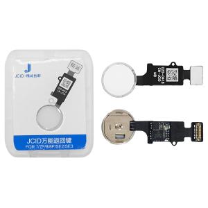 FLAT HOME JCID PER IPHONE 7/8 &amp; 7 PLUS 8 PLUS BIANCO/SILVER (6a Gen.Touch Edition)