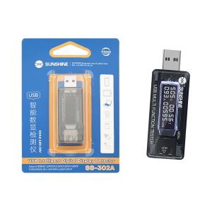 TESTER USB VOLTIMETRO AMPEROMETRO SUNSHINE SS-302A QC4.0