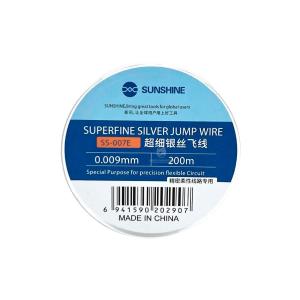 BOBINA DI ARGENTO 0,009mm 200M FILO JUMP WIRE PER PONTI SALDATURE SUNSHINE SS-007E