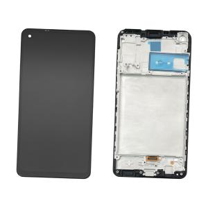 DISPLAY LCD PER SAMSUNG A217F A21S NERO CON FRAME (INCELL)