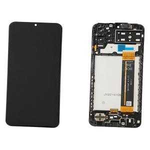 DISPLAY LCD PER SAMSUNG A137F A13 NERO CON FRAME GH82-29227A GH82-29228A (FLAT SM-A135F A13 LTE BOE B6)