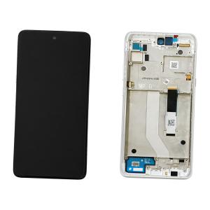 DISPLAY LCD PER MOTOROLA XT2113 MOTO G 5G SILVER CON FRAME 5D68C17617 5D68C17747