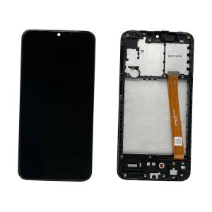 DISPLAY LCD PER SAMSUNG A202F A20E NERO CON FRAME