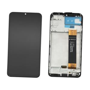 DISPLAY LCD PER SAMSUNG A235F A23 NERO CON FRAME (FLAT SM-M336B REV0.3 CSOT)
