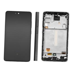 DISPLAY LCD PER SAMSUNG A528B A52S NERO CON FRAME (AMOLED) (O/S)