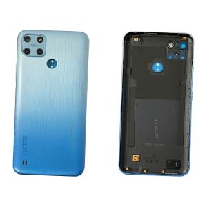 BACK COVER PER REALME C25Y RMX3265 RMX3269 BLU CON VETRO CAM 4909037 - SERVICE PACK