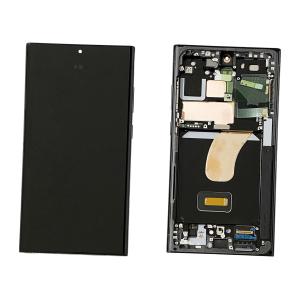 DISPLAY LCD PER SAMSUNG S918B S23 ULTRA 5G GRAFITE / ROSSO CON FRAME GH82-30465E GH82-30466E
