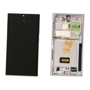 DISPLAY LCD PER SAMSUNG S918B S23 ULTRA 5G LAVANDA CON FRAME GH82-30465D GH82-30466D