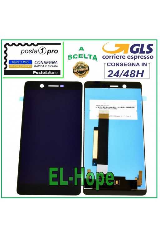 DISPLAY LCD ASSEMBLATO PER NOKIA 7 TA-1041 TOUCH SCREEN VETRO SCHERMO 5.2&amp;quot; NERO