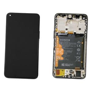 DISPLAY LCD PER HUAWEI HONOR 50 LITE NERO CON FRAME + BATTERIA 02354FMV - SERVICE PACK