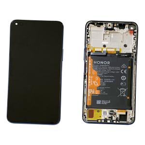 DISPLAY LCD PER HUAWEI HONOR 50 LITE BLU CON FRAME + BATTERIA 02354FMW