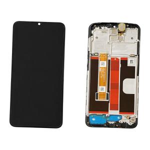 DISPLAY LCD PER OPPO A5 2020 CPH1931 NERO CON FRAME 4902859 4902948 SERVICE PACK