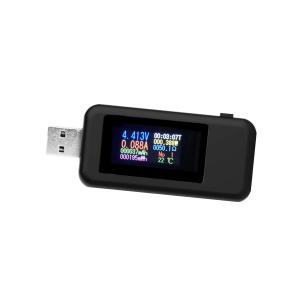 TESTER USB VOLTIMETRO AMPEROMETRO KWS-MX18 NERO