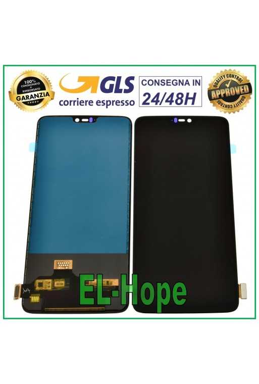DISPLAY LCD TFT PER One Plus ONEPLUS 6 A6000 A6003 TOUCH SCREEN VETRO SCHERMO
